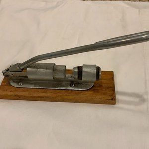 Vintage Mechanical Pecan Nut Cracker with Base